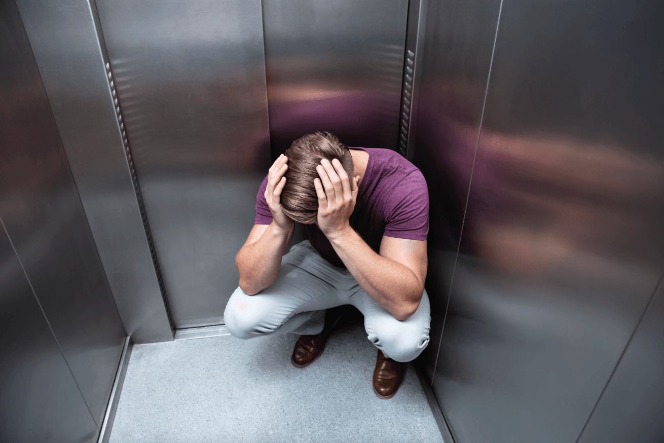 Elevator, angst, ked af det