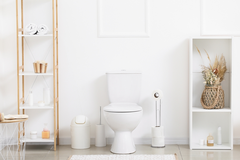 InteriorOfLightRestroomWithToiletBowlPaperHolderAnd - welltica.dk - Vejen til et bedre liv
