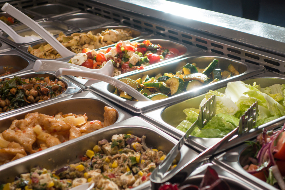 Self-serviceSaladBuffetInCanteenWithAHugeVarietyOf - welltica.dk - Vejen til et bedre liv