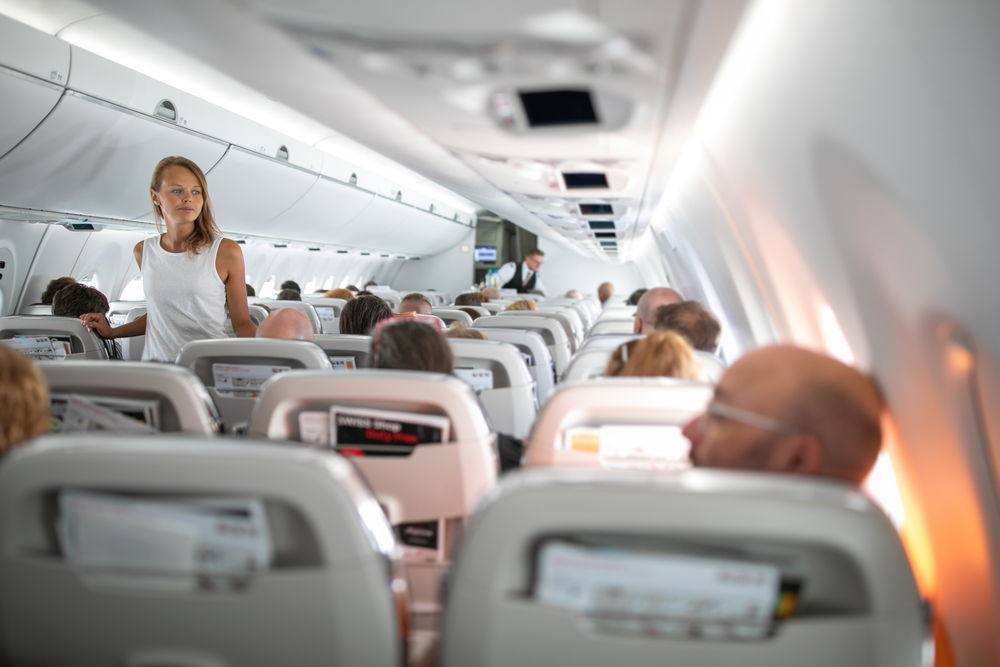 PrettyYoungWomanAboardAnAirplaneDuringALangHaul - welltica.dk - Vejen til et bedre liv