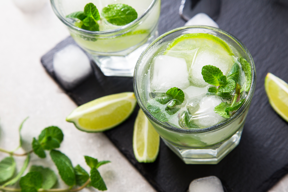 ColdRefreshingSummerLemonadeMojitoInAGlassOnA - welltica.dk - Vejen til et bedre liv