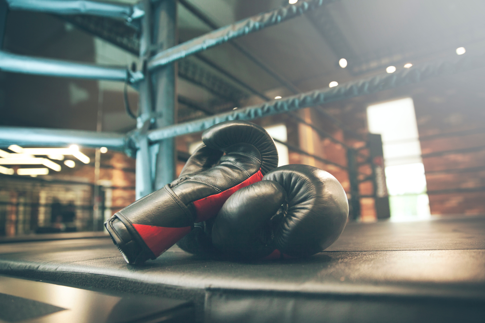 BoxingGloveOnBoxingRingInGym - welltica.dk - Vejen til et bedre liv