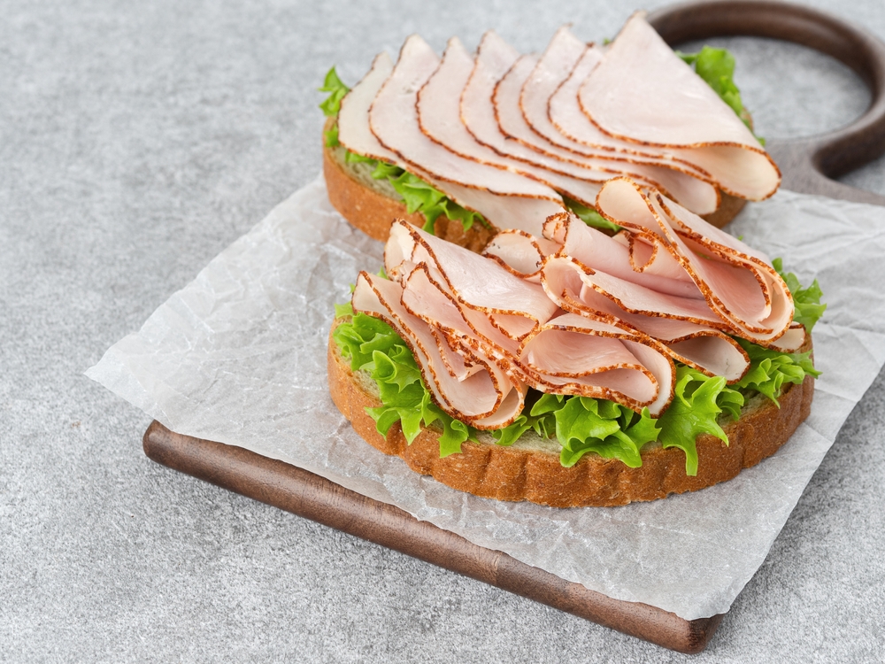 Turkey,(chicken,Poultry),Open,Sandwiches,With,Fresh,Multigrain,Bread,Slices - welltica.dk - Vejen til et bedre liv